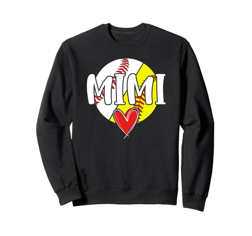Baseball Softball Mimi Proud Sweatshirt - Aesthetic Graphic Unisex - T-Shirt, Sweatshirt, Hoodie