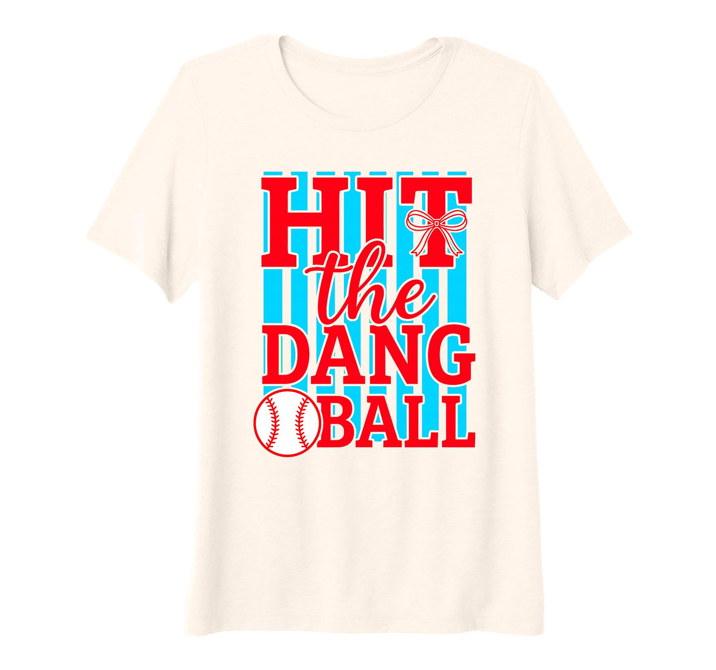 Womens Hit Dang Ball Tri Blend T-Shirt - Novelty Apparel Men Women - T-Shirt, Sweatshirt, Hoodie