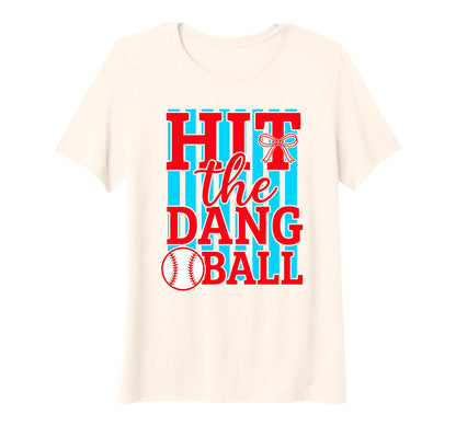 Womens Hit Dang Ball Tri Blend T-Shirt - Novelty Apparel Men Women - T-Shirt, Sweatshirt, Hoodie
