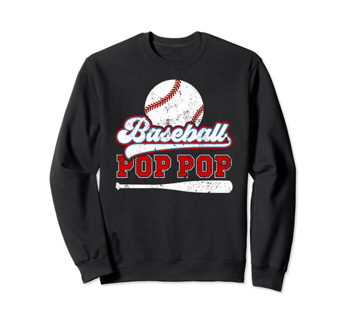 Baseball Pop Pop Grandpa Best Pop Sweatshirt - Minimalist Print for Adults - T-Shirt, Sweatshirt, Hoodie