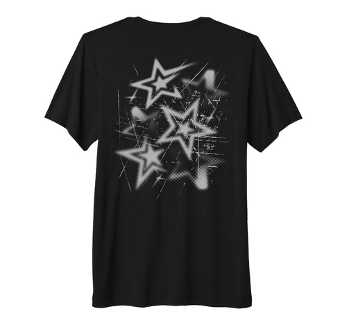 Y2K Grunge Stars 2000S Cyber Tri T-Shirt - Aesthetic Graphic for Adults - T-Shirt, Sweatshirt, Hoodie
