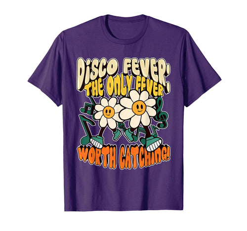 Disco Fever Funny 70S Party T-Shirt - Graphic Print Men Women - T-Shirt, Sweatshirt, Hoodie