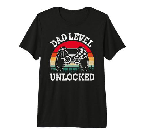 Dad Level Unlocked Leveled Up To Daddy T-Shirt - Fun Novelty Design Unisex - T-Shirt, Sweatshirt, Hoodie