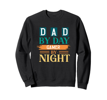 Dad Day Gamer Night Fathers Day Dad Sweatshirt - Minimalist Print Men Women - T-Shirt, Sweatshirt, Hoodie