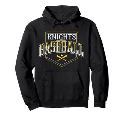 Knights Baseball Mom Game Day Mascot Hoodie - Unique Graphic Men Women - T-Shirt, Sweatshirt, Hoodie