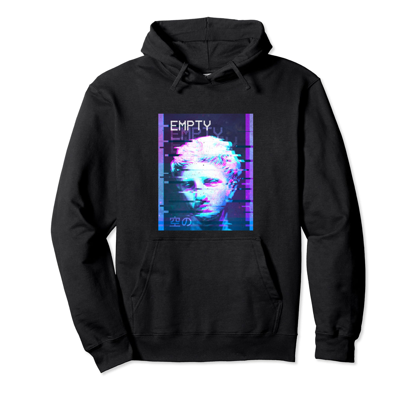 Empty Statue Vaporwave Aesthetic Hoodie - Aesthetic Graphic Unisex - T-Shirt, Sweatshirt, Hoodie