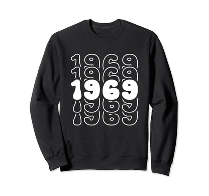 55 Year Old Groovy 55Th Sweatshirt - Fun Novelty Design for Adults - T-Shirt, Sweatshirt, Hoodie