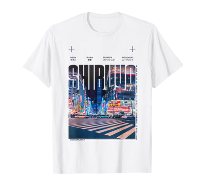 Japan Vaporwave Shibuya Grunge T-Shirt - Casual Everyday Wear Men Women - T-Shirt, Sweatshirt, Hoodie