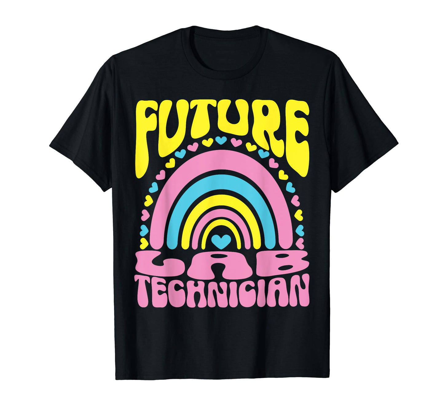 Future Lab Technician Bright Rainbow T-Shirt - Aesthetic Graphic Men Women - T-Shirt, Sweatshirt, Hoodie