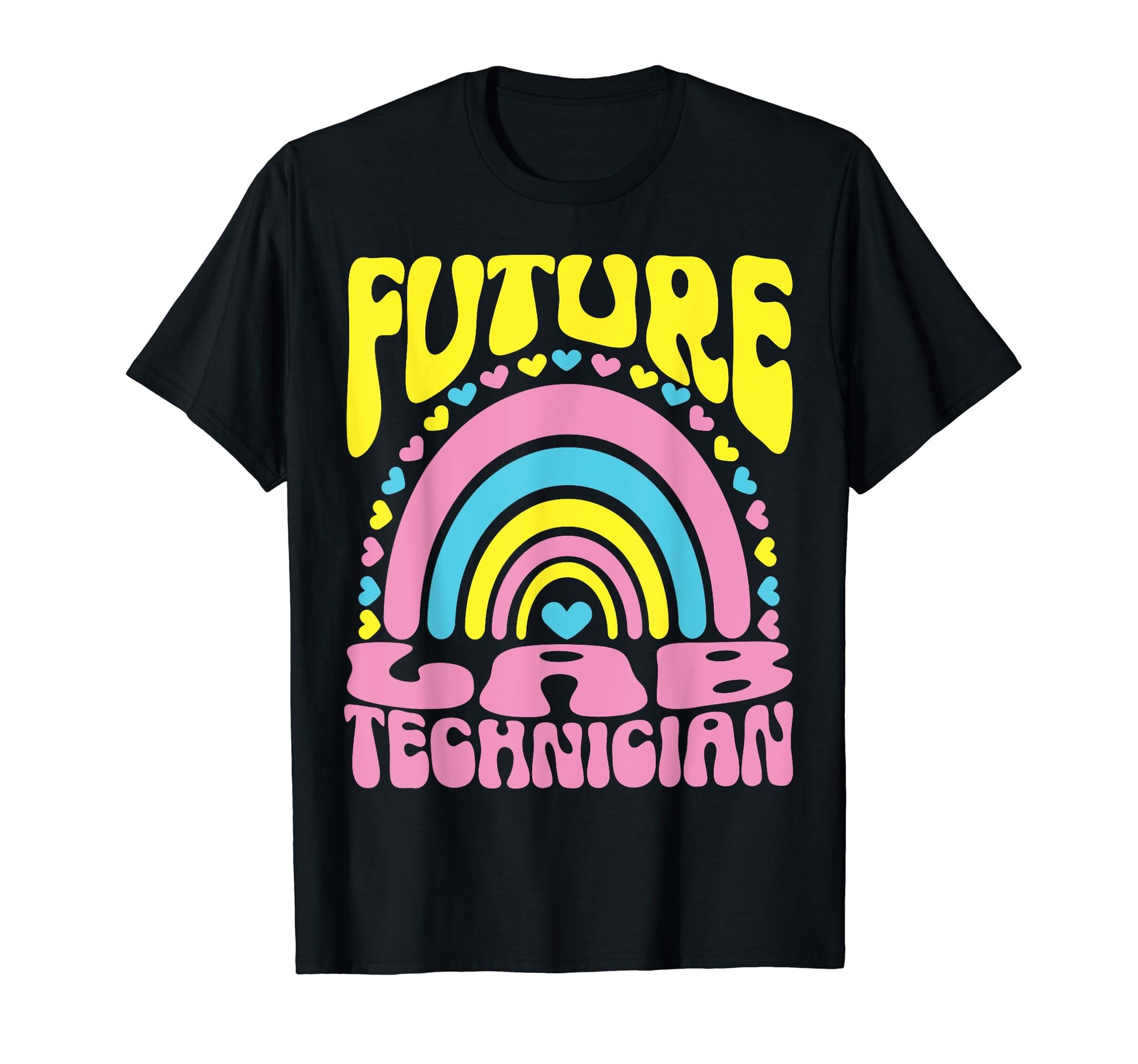 Future Lab Technician Bright Rainbow T-Shirt - Aesthetic Graphic Men Women - T-Shirt, Sweatshirt, Hoodie