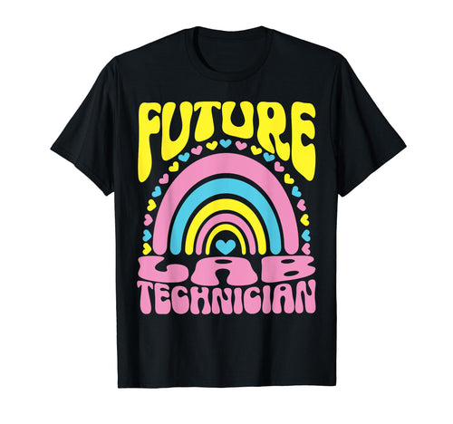 Future Lab Technician Bright Rainbow T-Shirt - Aesthetic Graphic Men Women - T-Shirt, Sweatshirt, Hoodie