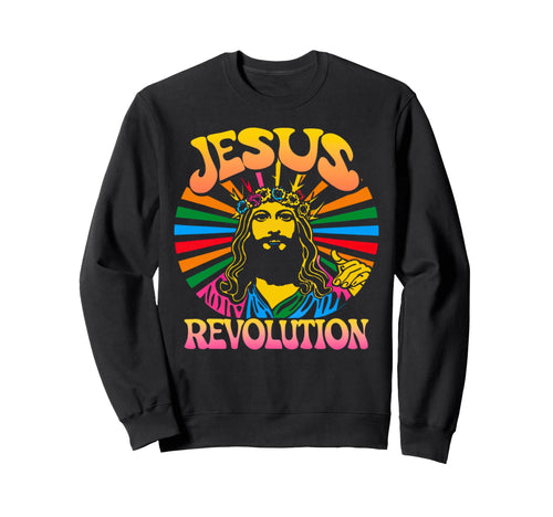 Jesus Revolution Christian Faith Sweatshirt - Graphic Print for Adults - T-Shirt, Sweatshirt, Hoodie
