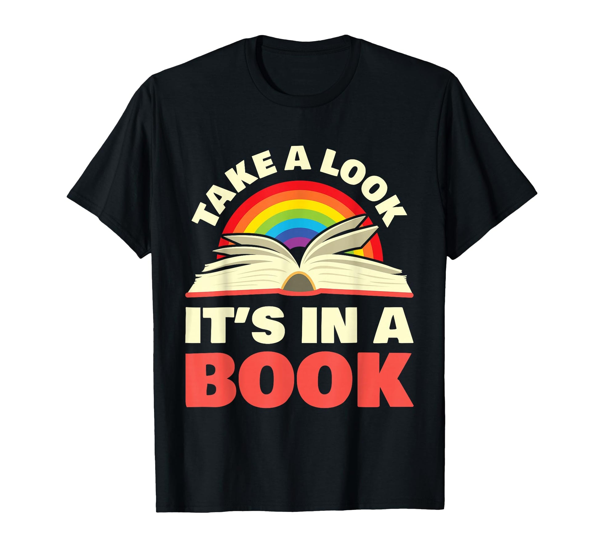Take Its Book Reading Rainbow Books T-Shirt - Aesthetic Graphic for Adults - T-Shirt, Sweatshirt, Hoodie