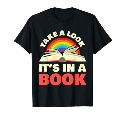 Take Its Book Reading Rainbow Books T-Shirt - Aesthetic Graphic for Adults - T-Shirt, Sweatshirt, Hoodie