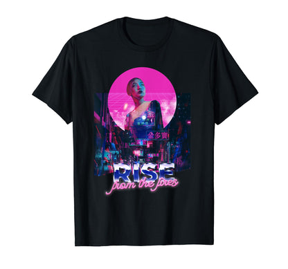 Japanese City Japan Glitch Vaporwave T-Shirt - Minimalist Print Unisex - T-Shirt, Sweatshirt, Hoodie