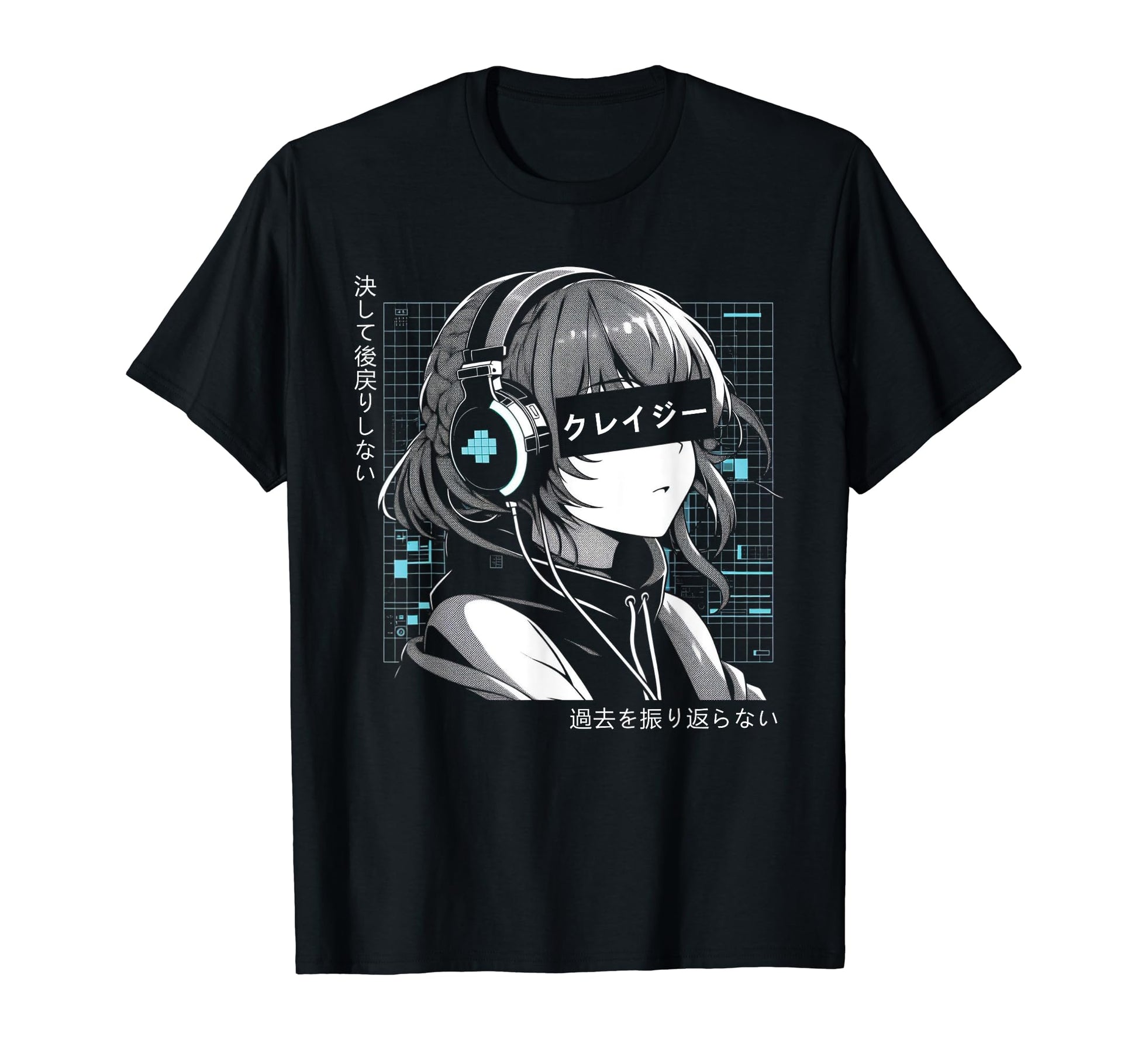 Anime Headphone Vaporwave Aesthetic T-Shirt - Trendy Graphic Men Women - T-Shirt, Sweatshirt, Hoodie