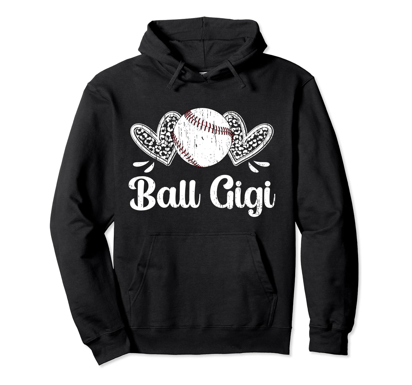 Ball Gigi Baseball Gigi Baseball Hoodie - Novelty Apparel for Adults - T-Shirt, Sweatshirt, Hoodie