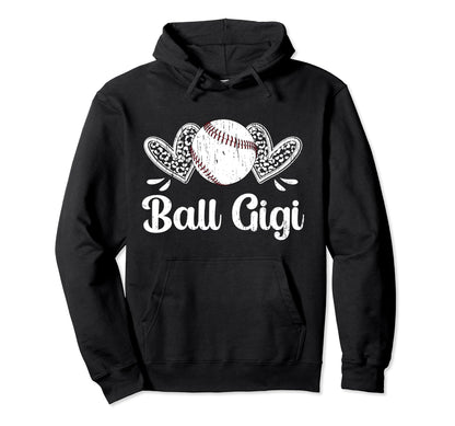 Ball Gigi Baseball Gigi Baseball Hoodie - Novelty Apparel for Adults - T-Shirt, Sweatshirt, Hoodie