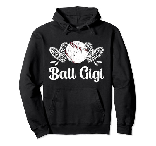 Ball Gigi Baseball Gigi Baseball Hoodie - Novelty Apparel for Adults - T-Shirt, Sweatshirt, Hoodie