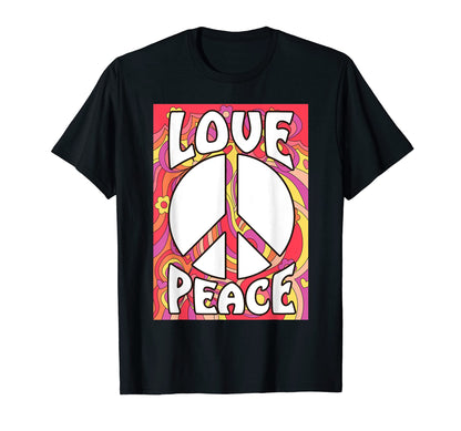 Love Peace Funny Peace Sign 60S T-Shirt - Fun Novelty Design for Adults - T-Shirt, Sweatshirt, Hoodie