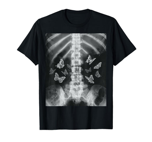 Skeleton Xray Butterfly Egirl Y2K T-Shirt - Streetwear Style Men Women - T-Shirt, Sweatshirt, Hoodie