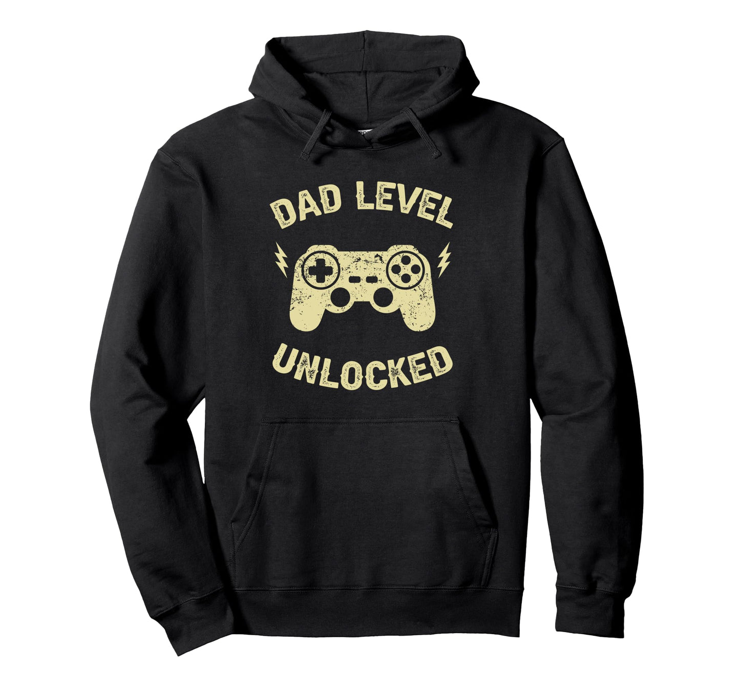 Dad Level Unlocked Gaming Controller Hoodie - Graphic Print Men Women - T-Shirt, Sweatshirt, Hoodie