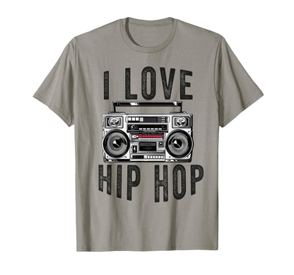 Hip Hop Old School 90S Rap 50Th T-Shirt - Fun Novelty Design for Adults - T-Shirt, Sweatshirt, Hoodie