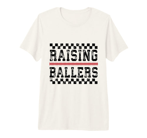 Raising Ballers Sports Parent Baseball T-Shirt - Novelty Apparel Unisex - T-Shirt, Sweatshirt, Hoodie