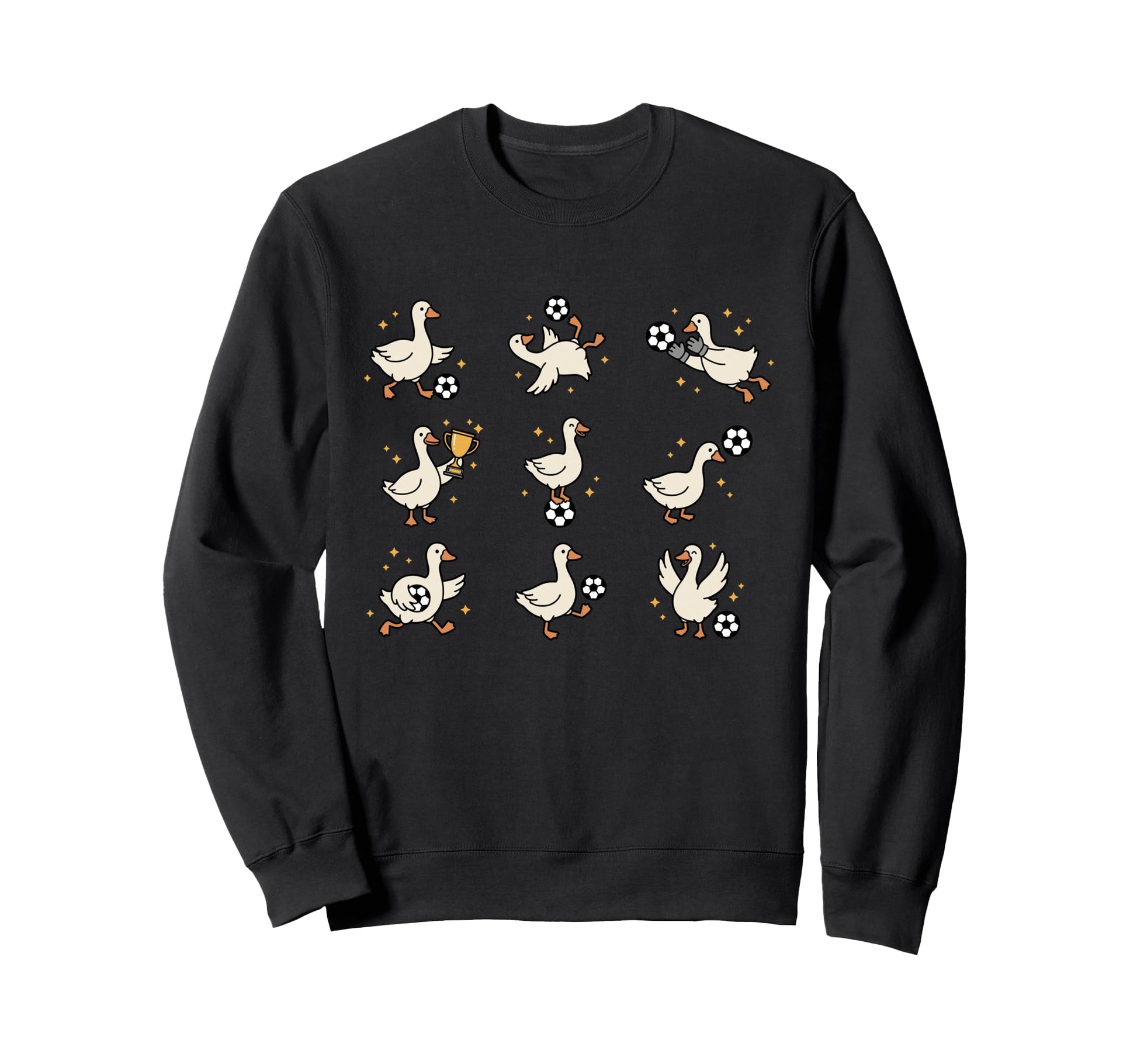 Silly Goose Playing Soccer Goalie Sweatshirt - Streetwear Style for Adults - T-Shirt, Sweatshirt, Hoodie