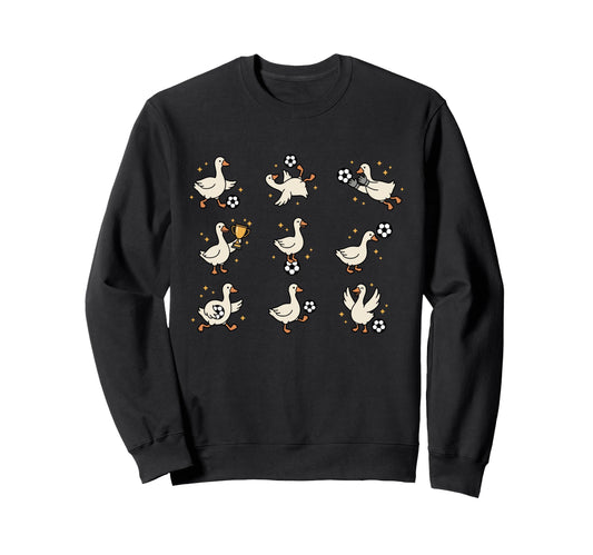 Silly Goose Playing Soccer Goalie Sweatshirt - Streetwear Style for Adults - T-Shirt, Sweatshirt, Hoodie