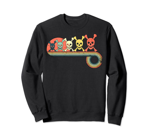 Skull Bones Sunset Rainbow Sweatshirt - Aesthetic Graphic for Adults - T-Shirt, Sweatshirt, Hoodie