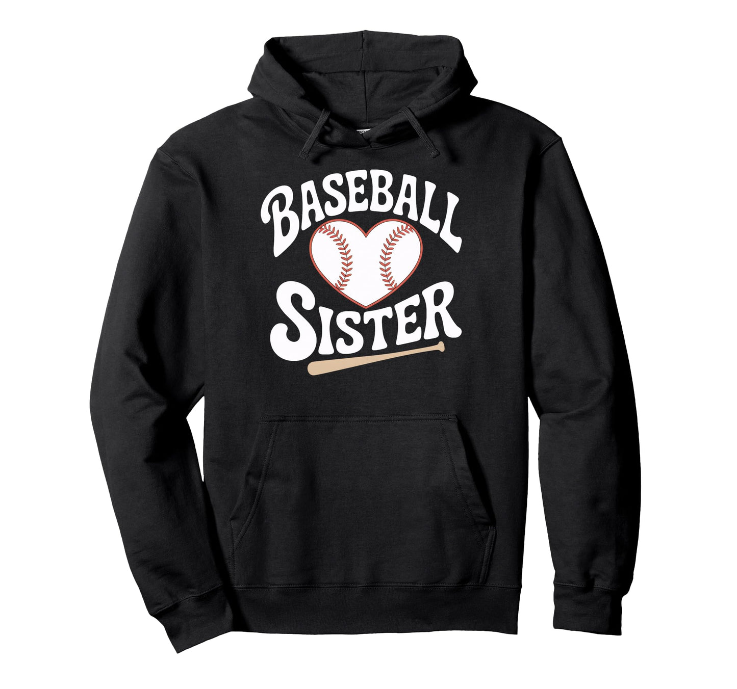 Baseball Sister Life Heart Ball Family Hoodie - Graphic Print Unisex - T-Shirt, Sweatshirt, Hoodie