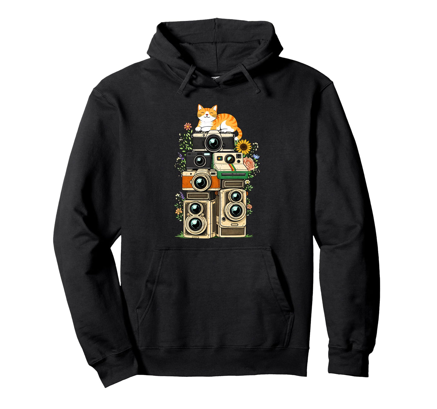 Cat Camera Photographer Photography Mom Hoodie - Minimalist Print Unisex - T-Shirt, Sweatshirt, Hoodie