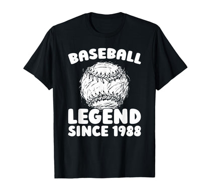 Birthday Baseballer Player Sport Team T-Shirt - Graphic Print for Adults - T-Shirt, Sweatshirt, Hoodie