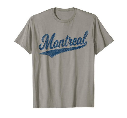 Montreal Canada Flag Varsity Script T-Shirt - Minimalist Print Men Women - T-Shirt, Sweatshirt, Hoodie