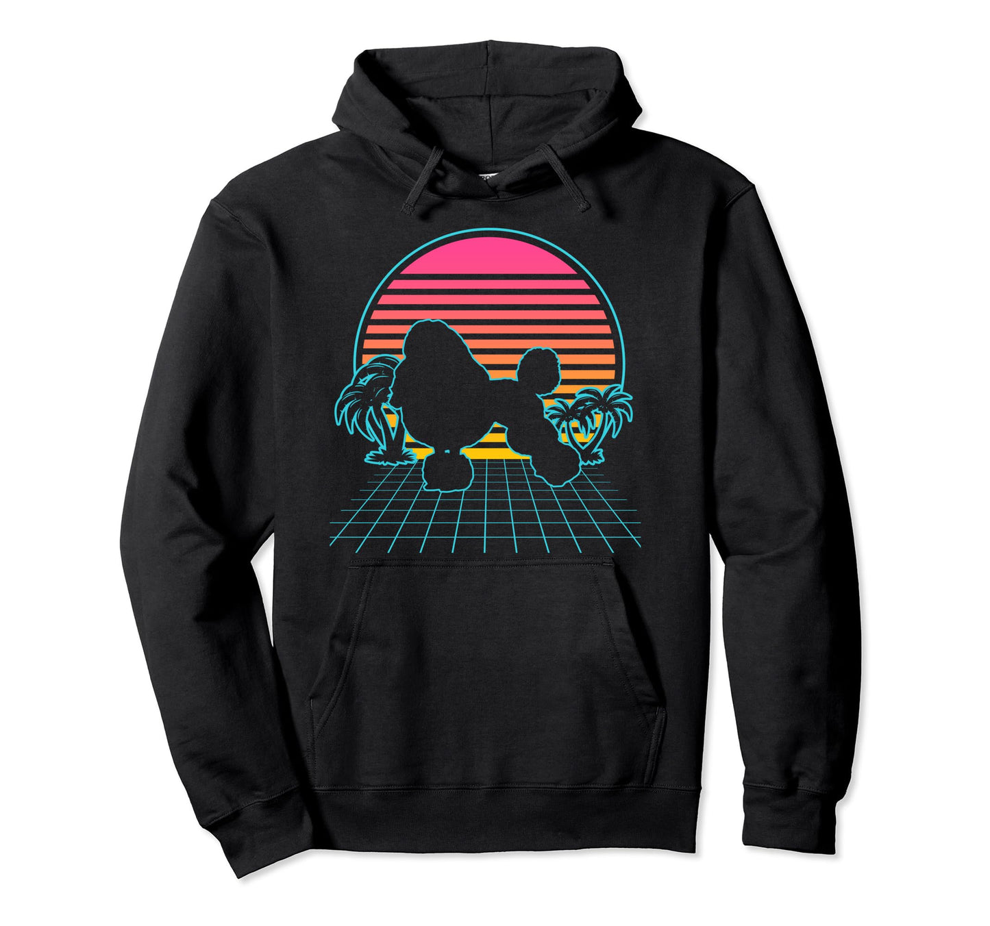 Poddle Dog 80S Vaporwave Aesthetic Funny Hoodie - Streetwear Style Unisex - T-Shirt, Sweatshirt, Hoodie