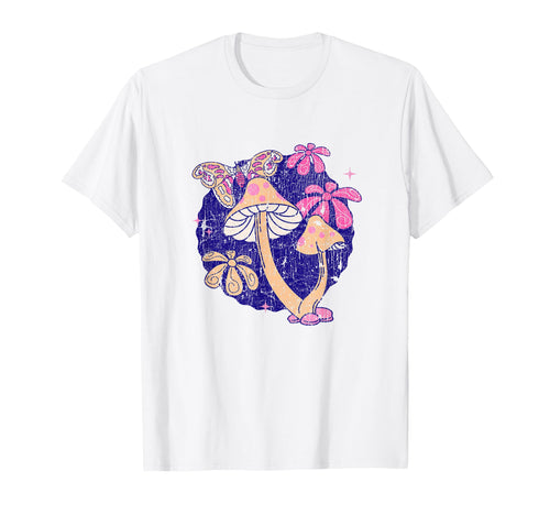 Funny Mushroom Lover Groovy Boho T-Shirt - Custom Art Print Unisex - T-Shirt, Sweatshirt, Hoodie