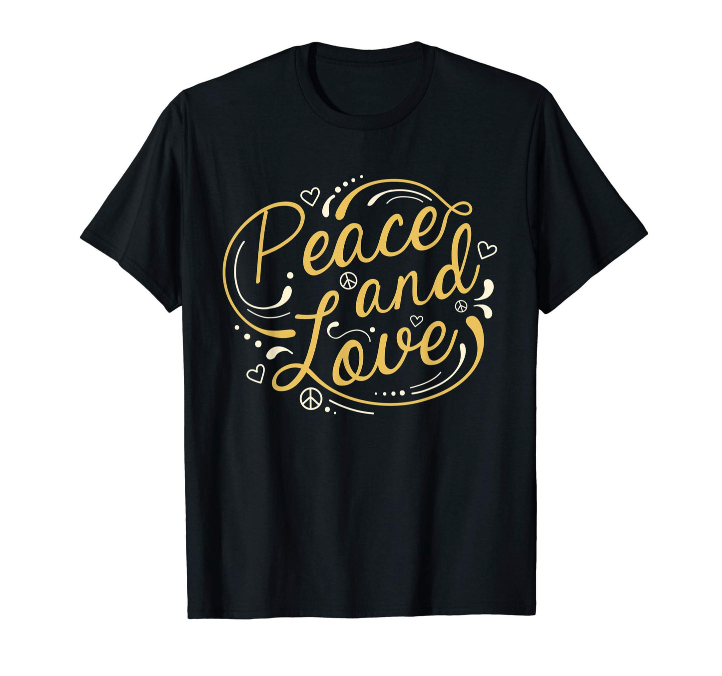Peace And Love T-Shirt - Graphic Print for Adults - T-Shirt, Sweatshirt, Hoodie