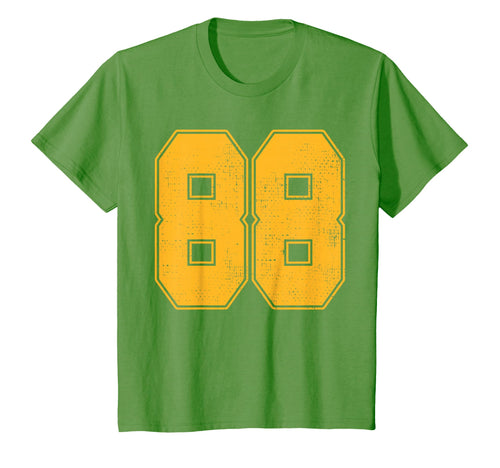 88 Outline Number 88 Varsity Fan T-Shirt - Casual Everyday Wear Unisex - T-Shirt, Sweatshirt, Hoodie