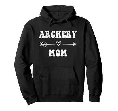 Archery Mom Archer Bowhunter Stylish Sports Hoodie - Unique Graphic Unisex - T-Shirt, Sweatshirt, Hoodie