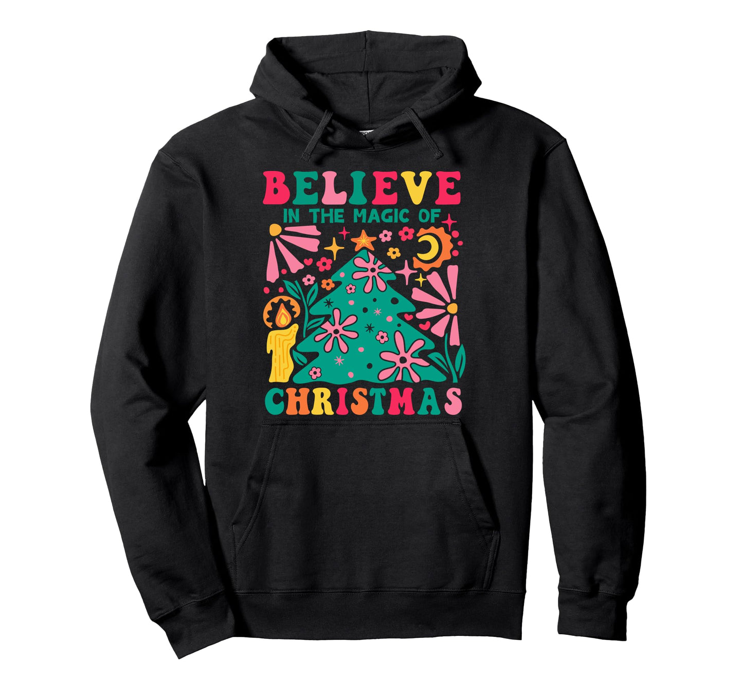 Boho Tree Magic Hippie Candle Groovy Hoodie - Casual Everyday Wear Unisex - T-Shirt, Sweatshirt, Hoodie