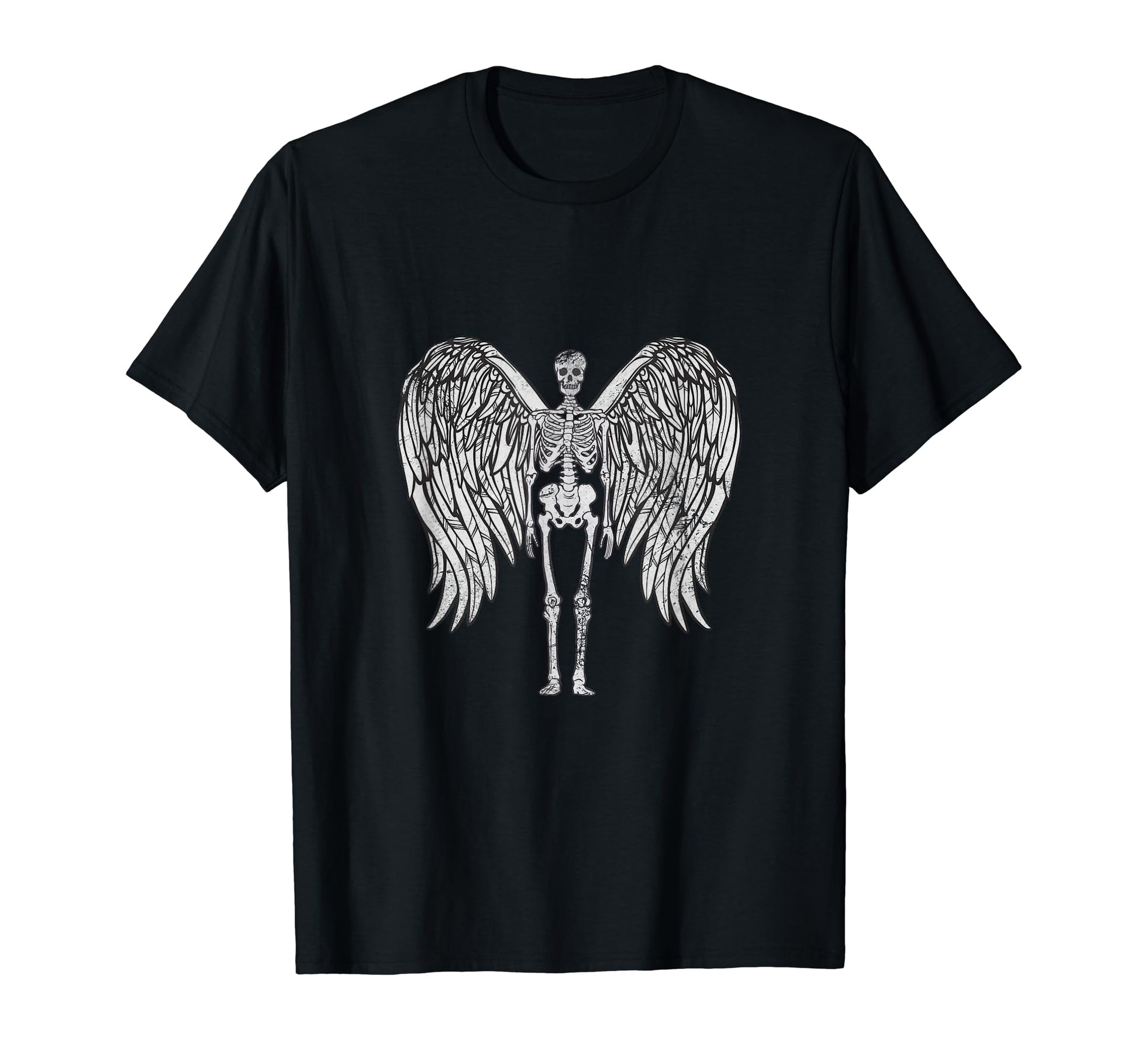 Skeleton Angel Wings Y2K Aesthetic T-Shirt - Novelty Apparel Men Women - T-Shirt, Sweatshirt, Hoodie