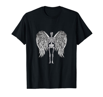 Skeleton Angel Wings Y2K Aesthetic T-Shirt - Novelty Apparel Men Women - T-Shirt, Sweatshirt, Hoodie