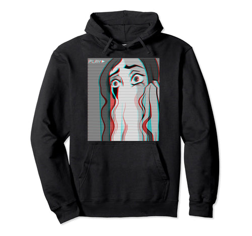 Vaporwave Aesthetic Sad Anime Eboy Egirl Hoodie - Custom Art Print Unisex - T-Shirt, Sweatshirt, Hoodie