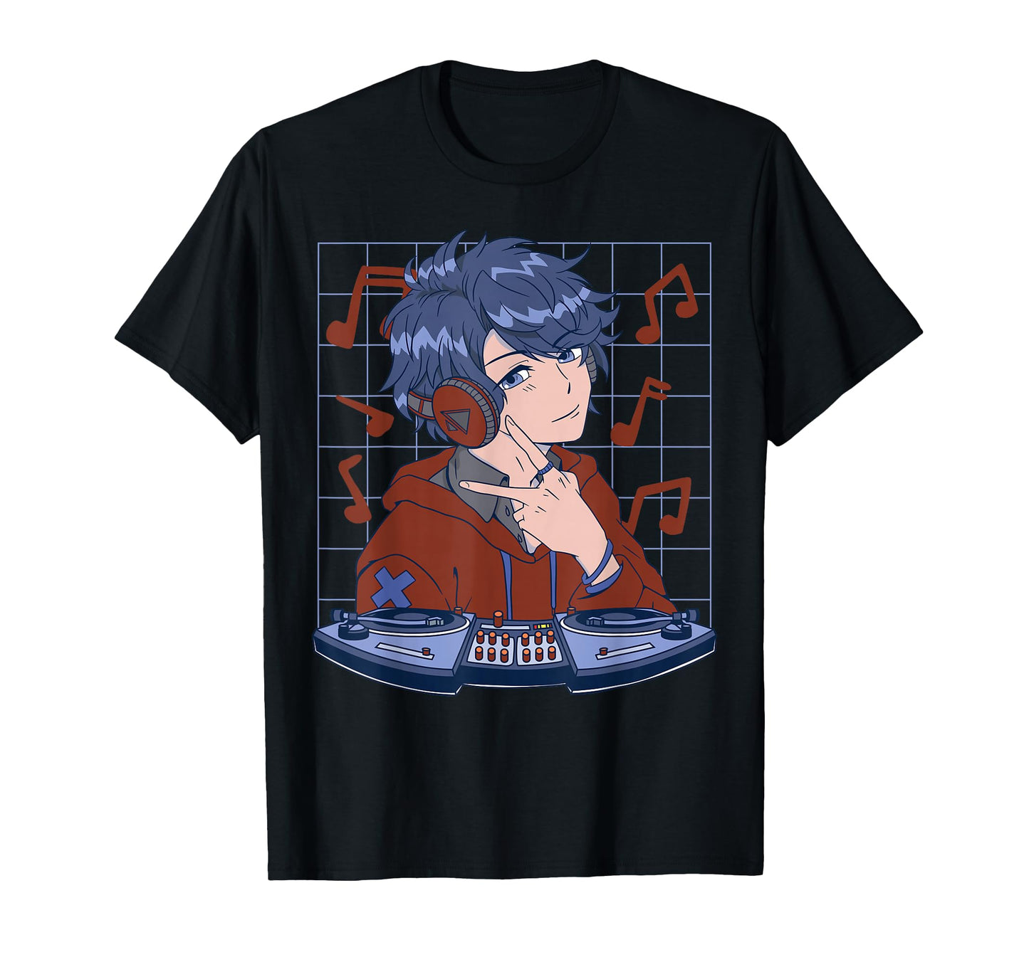 Anime Dj Japanese Aesthetics Otaku T-Shirt - Aesthetic Graphic Men Women - T-Shirt, Sweatshirt, Hoodie