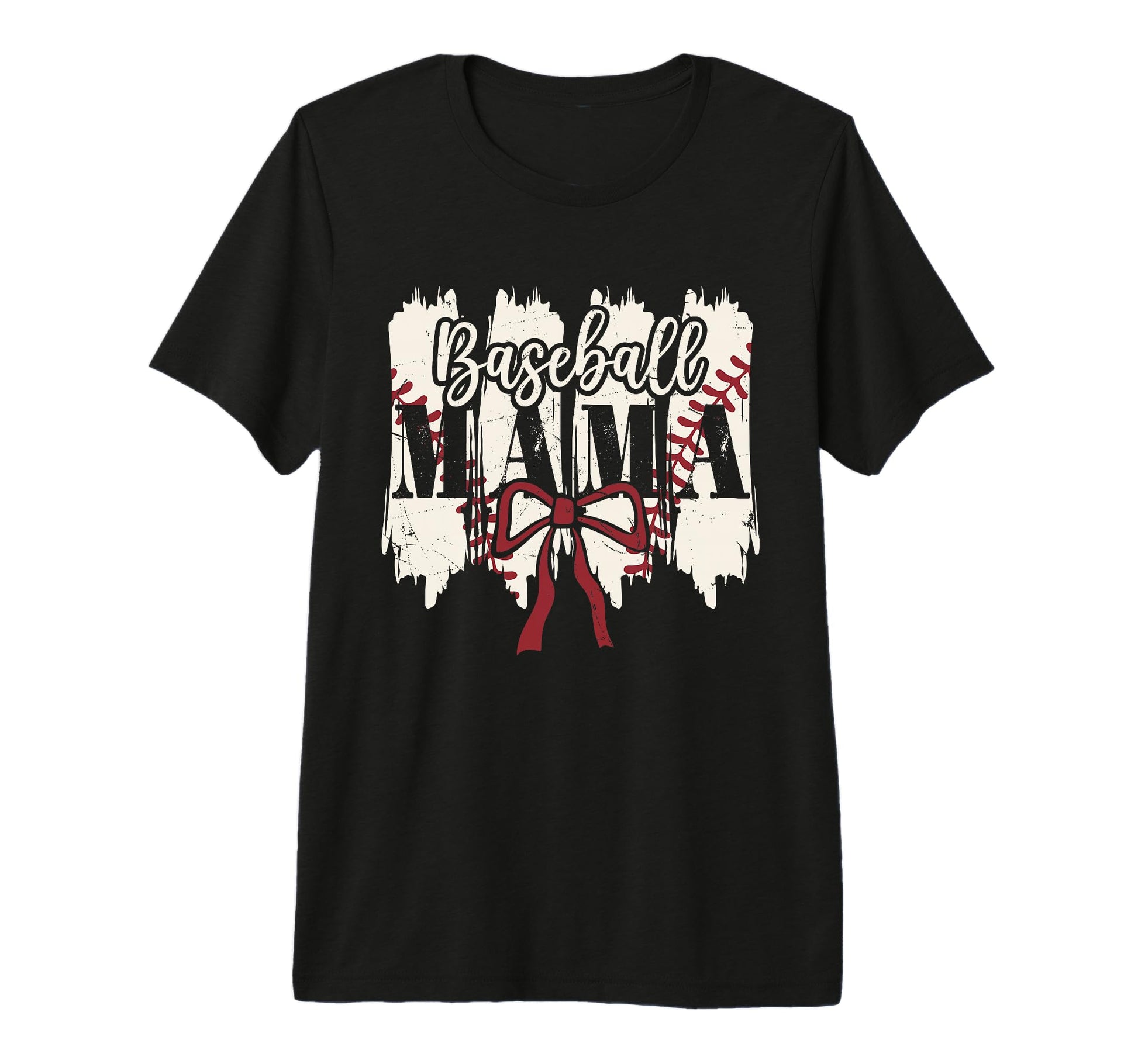 Baseball Mama Heart Bow Stadium T-Shirt - Aesthetic Graphic Men Women - T-Shirt, Sweatshirt, Hoodie