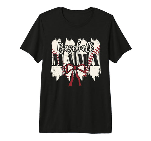 Baseball Mama Heart Bow Stadium T-Shirt - Aesthetic Graphic Men Women - T-Shirt, Sweatshirt, Hoodie
