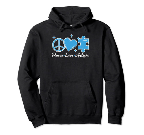 Autism Peace Love Line Supporting Awareness T-Shirt - Trendy Graphic Unisex - T-Shirt, Sweatshirt, Hoodie