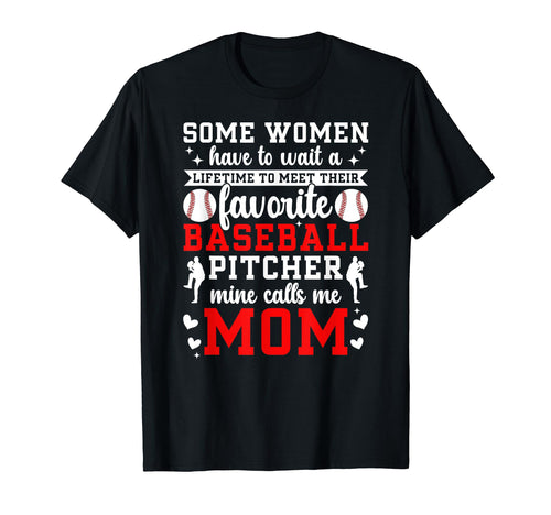 Proud Baseball Pitcher Mom Baseball T-Shirt - Minimalist Print Men Women - T-Shirt, Sweatshirt, Hoodie