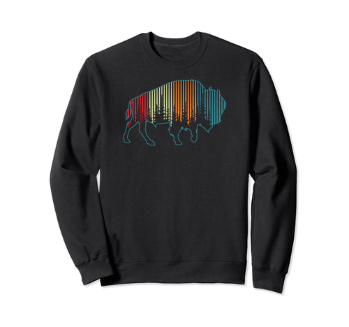 Bison American Buffalo National Park Sweatshirt - Aesthetic Graphic Unisex - T-Shirt, Sweatshirt, Hoodie
